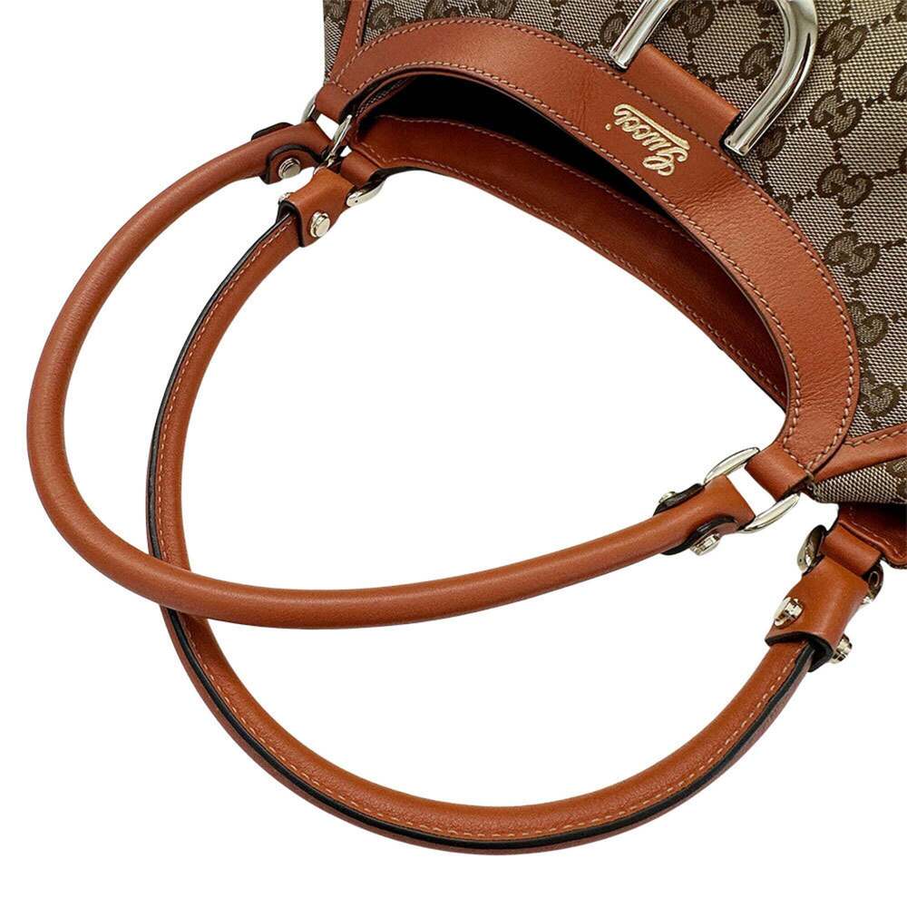 GUCCI Cream Canvas Shoulder Bag - Picture 8 of 10